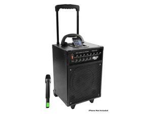 600 Watt VHF Wireless Portable PA System/Echo W/Ipod Dock 600 Watt VHF Wireless Portable PA System/Echo W/Ipod Dock