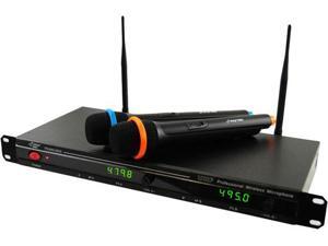 Professional UHF Wireless Microphone System With 2 Microphones Professional UHF Wireless Microphone System With 2 Microphones
