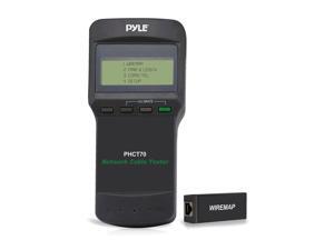 Pyle - Network Cable Tester for Testing UTP, STP, BNC Coaxial, Telephone Continuity, Short Circuit, Open Connection, Length Test & Test Leads Included Pyle - Network Cable Tester for Testing UTP, STP, BNC Coaxial, Telephone Continuity, Short Circuit, Open Connection, Length Test & Test Leads Included
