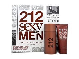 212 Sexy Men by Carolina Herrera for Men - 2 Pc Gift Set 3.4oz EDT Spray, 3.4oz Smooth After Shave Moisturizer 212 Sexy Men by Carolina Herrera for Men - 2 Pc Gift Set 3.4oz EDT Spray, 3.4oz Smooth After Shave Moisturizer