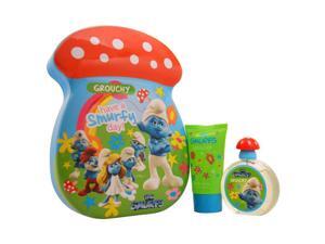 The Smurfs Grouchy by First American Brands for Kids - 2 Pc Gift Set 1.7oz EDT Spray,2.5oz Bubble Bath The Smurfs Grouchy by First American Brands for Kids - 2 Pc Gift Set 1.7oz EDT Spray,2.5oz Bubble Bath