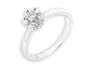 18K White Gold Prong Set Diamond Promise Ring (0.08ct,G-H Color,VS2-SI1 Clarity) 18K White Gold Prong Set Diamond Promise Ring (0.08ct,G-H Color,VS2-SI1 Clarity)