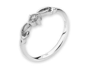 18K/750 White Gold Angel Wing 4 stone Diamond Ring (0.05 cttw, G-H Color, VS2-SI1 Clarity) 18K/750 White Gold Angel Wing 4 stone Diamond Ring (0.05 cttw, G-H Color, VS2-SI1 Clarity)