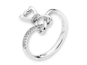 18K/750 White Gold Cutie Cat Diamond Ring (0.08 cttw, G-H Color, VS2-SI1 Clarity) 18K/750 White Gold Cutie Cat Diamond Ring (0.08 cttw, G-H Color, VS2-SI1 Clarity)