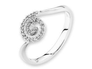 18K/750 White Gold Snail Shape Diamond Ring (0.13 cttw, G-H Color, VS2-SI1 Clarity) 18K/750 White Gold Snail Shape Diamond Ring (0.13 cttw, G-H Color, VS2-SI1 Clarity)