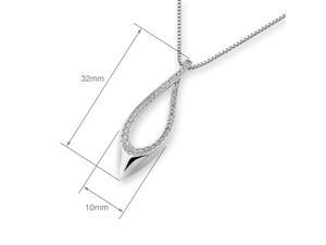 18K White Gold Fish Shape Diamond Pendant With 925 Sterling SilverChain (0.20 cttw, G-H Color, VS2-SI1 Clarity) 18K White Gold Fish Shape Diamond Pendant With 925 Sterling SilverChain (0.20 cttw, G-H Color, VS2-SI1 Clarity)