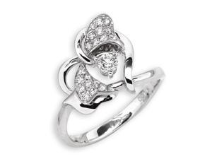18K White Gold Heart Shape Diamond Ring (0.26ct,G-H Color,VS2-SI1 Clarity) 18K White Gold Heart Shape Diamond Ring (0.26ct,G-H Color,VS2-SI1 Clarity)