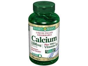 Nature's Bounty Calcium 1200mg + D Softgels 120ct Nature's Bounty Calcium 1200mg + D Softgels 120ct