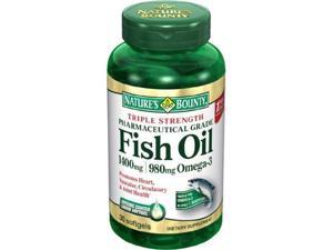 Nature's Bounty Triple Strength One-per-day Fish Oil 1400 mg, 980 mg Omega-3, 39 Softgels Nature's Bounty Triple Strength One-per-day Fish Oil 1400 mg, 980 mg Omega-3, 39 Softgels
