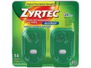 Zyrtec Allergy Relief (10 mg), 14-Count Tablets Zyrtec Allergy Relief (10 mg), 14-Count Tablets