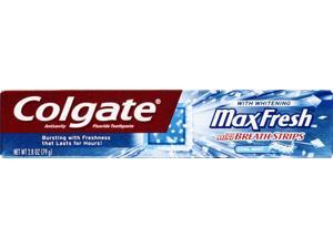 Colgate Maxfresh Cool Mint Anticavity Fluoride Toothpaste 2.8 Oz. Colgate Maxfresh Cool Mint Anticavity Fluoride Toothpaste 2.8 Oz.