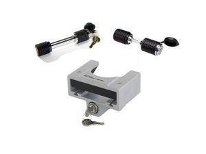Hitch / Trailer Lock Set - Keyed Alike - 2" Hitch Lock / .5" Span Trailer Lock / Trailer Coupler Lock Hitch / Trailer Lock Set - Keyed Alike - 2" Hitch Lock / .5" Span Trailer Lock / Trailer Coupler Lock