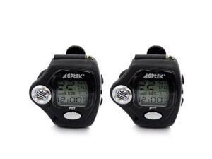 AGPtek MT2 2-Way WristWatch Walkie Talkie (Pair) - Black AGPtek MT2 2-Way WristWatch Walkie Talkie (Pair) - Black