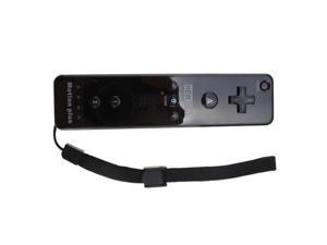 Black Built-in Motion Plus Remote + Nunchuck Controller For Wii + Silicone Case + Wrist Strap Black Built-in Motion Plus Remote + Nunchuck Controller For Wii + Silicone Case + Wrist Strap