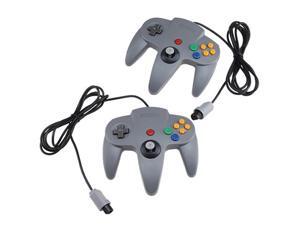 Two Gray Game Controllers for Super Nintendo 64 Two Gray Game Controllers for Super Nintendo 64