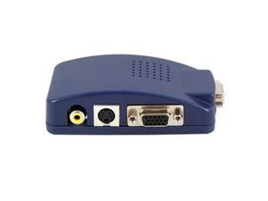 PC MAC VGA to TV AV Composite and RCA S-Video for TV/Projector Converter PC MAC VGA to TV AV Composite and RCA S-Video for TV/Projector Converter