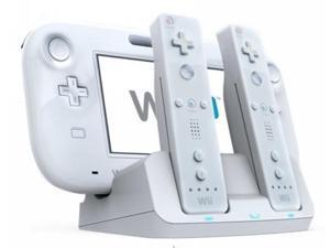 3X Charge Charging Station for Wii U w/ 2 Recharge Battery - White 3X Charge Charging Station for Wii U w/ 2 Recharge Battery - White