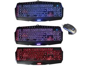 E-Blue Mazer 2500 DPI Blue LED Optical USB Wired Gaming Mouse+3 Color LED Multimedia Illuminated Backlit USB Wired Gaming Keyboard-User Customize Keys,Programmable Macro Keys,Blue/Red/Purple Backlight E-Blue Mazer 2500 DPI Blue LED Optical USB Wired Gaming Mouse+3 Color LED Multimedia Illuminated Backlit USB Wired Gaming Keyboard-User Customize Keys,Programmable Macro Keys,Blue/Red/Purple Backlight