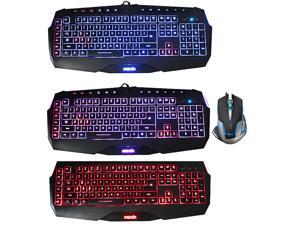E-Blue Mazer II 2500 DPI Blue LED Optical USB Wired Gaming Mouse+3 Color LED Multimedia Illuminated Backlit Wired Gaming Keyboard-Users Customize Keys,Programmable Macro Keys,Blue/Red/Purple Backlight E-Blue Mazer II 2500 DPI Blue LED Optical USB Wired Gaming Mouse+3 Color LED Multimedia Illuminated Backlit Wired Gaming Keyboard-Users Customize Keys,Programmable Macro Keys,Blue/Red/Purple Backlight