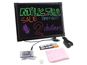 Flashing Illuminated Erasable Neon LED Message Writing Board Menu Sign 16"x12" Flashing Illuminated Erasable Neon LED Message Writing Board Menu Sign 16"x12"