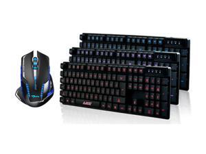3 Color LED Backlight Backlit USB Multimedia Illuminated Gaming Keyboard Mechanical Feeling Keyboard + 2500 DPI Blue LED 2.4GHz Wireless Optical Pro Gaming Mouse 3 Color LED Backlight Backlit USB Multimedia Illuminated Gaming Keyboard Mechanical Feeling Keyboard + 2500 DPI Blue LED 2.4GHz Wireless Optical Pro Gaming Mouse