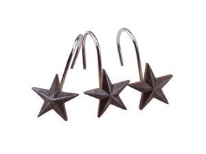 12pcs Decorative Star Rolling Shower Curtain Hooks 12pcs Decorative Star Rolling Shower Curtain Hooks
