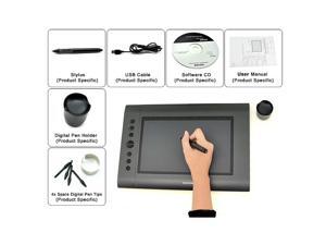 AGPtek Huion H6 10" x 6" USB Professional Art Graphics Drawing Pen Tablet With Touch Pen for Windows Mac OS AGPtek Huion H6 10" x 6" USB Professional Art Graphics Drawing Pen Tablet With Touch Pen for Windows Mac OS