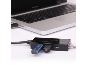 USB 3.0 To Ethernet Adapter 10/100/1000Mbps Gigabit External Network LAN Card with 3-Port USB 3.0 Hub USB 3.0 To Ethernet Adapter 10/100/1000Mbps Gigabit External Network LAN Card with 3-Port USB 3.0 Hub