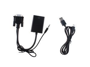 1080P HD VGA to HDMI Output with Audio TV HDTV Video Cable Converter Adapter for TV/ PC/ Laptop /Monitor 1080P HD VGA to HDMI Output with Audio TV HDTV Video Cable Converter Adapter for TV/ PC/ Laptop /Monitor