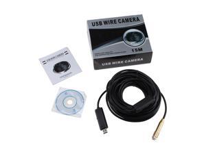 AGPtek GV11-2 15M Waterproof 4-LED USB Endoscope Borescope Snake Tube Inspection Video Camera AGPtek GV11-2 15M Waterproof 4-LED USB Endoscope Borescope Snake Tube Inspection Video Camera