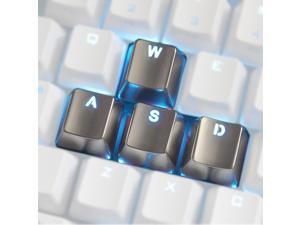 Keyset Zinc Transparent WASD 4 Key Caps MX Keycap for Metal Mechanical Keyboard Keyset Zinc Transparent WASD 4 Key Caps MX Keycap for Metal Mechanical Keyboard