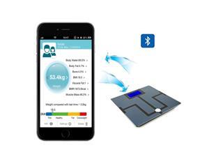 AGPtek Digital Bluetooth Smart Body Fat Scale Body Composition Analyzer with 4.3 Inch LCD Display - Fit Free Android iOS App AGPtek Digital Bluetooth Smart Body Fat Scale Body Composition Analyzer with 4.3 Inch LCD Display - Fit Free Android iOS App