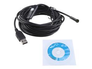 5M USB 7mm Digital Waterproof Endoscope Bore scope Inspection Snake Tube Camera 5M USB 7mm Digital Waterproof Endoscope Bore scope Inspection Snake Tube Camera