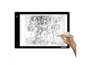 AGPtek LED Artcraft Tracing Light Pad A4 Light Box Ultra-thin USB Power Cable Dimmable Brightness for Stenciling, 2D Animation, Calligraphy, Embossing, Scrapbooking, Tattoo Transferring, Sketchin AGPtek LED Artcraft Tracing Light Pad A4 Light Box Ultra-thin USB Power Cable Dimmable Brightness for Stenciling, 2D Animation, Calligraphy, Embossing, Scrapbooking, Tattoo Transferring, Sketchin