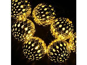 AGPTEK 10 LED Solar Retro Steel Ball Powered Outdoor String Lights Waterproof for Outside Garden Patio Party Wedding Christmas AGPTEK 10 LED Solar Retro Steel Ball Powered Outdoor String Lights Waterproof for Outside Garden Patio Party Wedding Christmas