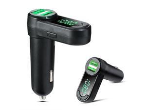 AGPtek® Wireless In-Car Bluetooth FM Transmitter, With Two USB Charging Port(2.1A/1A), Green Light LED Display,Car Mp3 Player and Hands-Free Call for Smartphones iPhone 6S, 6Plus, Samsung Galaxy, iPad AGPtek® Wireless In-Car Bluetooth FM Transmitter, With Two USB Charging Port(2.1A/1A), Green Light LED Display,Car Mp3 Player and Hands-Free Call for Smartphones iPhone 6S, 6Plus, Samsung Galaxy, iPad
