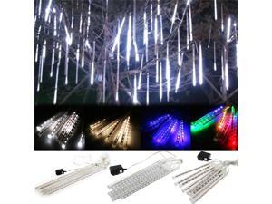 11.6 Inch 30cm 144 LED Meteor Shower Rain Lights Waterproof 8 Tubes Strings for Xmas Christmas Tree Decorations Cool White/As Shown 11.6 Inch 30cm 144 LED Meteor Shower Rain Lights Waterproof 8 Tubes Strings for Xmas Christmas Tree Decorations Cool White/As Shown