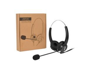 Agptek 2.5mm Headset for Desk Phones, 6FT Hands-Free Noise Cancelling binaural Headset Headphones with Mic, Microphone, Comfort Fit Headband for Panasonic Desk Phones, Most Cordless Phones Agptek 2.5mm Headset for Desk Phones, 6FT Hands-Free Noise Cancelling binaural Headset Headphones with Mic, Microphone, Comfort Fit Headband for Panasonic Desk Phones, Most Cordless Phones