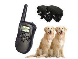 2pcs 100LV Remote Control Dog Training Shock & VIBRATE No-Bark Collar with LCD Display for 2 dogs 2pcs 100LV Remote Control Dog Training Shock & VIBRATE No-Bark Collar with LCD Display for 2 dogs
