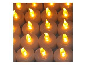 Lot 100 Battery Flameless, Smokeless Safe LED Amber Yellow Tea Light Candle for Birthday, Party, Chrismas/Xmas Lot 100 Battery Flameless, Smokeless Safe LED Amber Yellow Tea Light Candle for Birthday, Party, Chrismas/Xmas