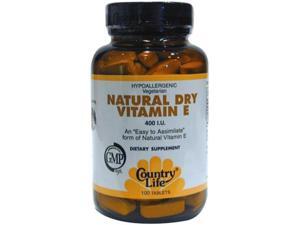 Vitamin E 400 IU Dry - Country Life - 100 - Tablet Vitamin E 400 IU Dry - Country Life - 100 - Tablet