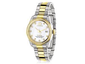 Ladies Luxurman Tribeca Two Tone Gold Plated Diamond Watch 1.5ct Ladies Luxurman Tribeca Two Tone Gold Plated Diamond Watch 1.5ct