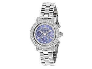 Diamond Watches For Women: Luxurman Ladies Blue MOP Montana Watch 3ct Diamond Watches For Women: Luxurman Ladies Blue MOP Montana Watch 3ct