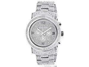 Fully Iced Out Large Genuine Diamond Watch for Men by Luxurman Escalade 3.5ct w Chronograph Fully Iced Out Large Genuine Diamond Watch for Men by Luxurman Escalade 3.5ct w Chronograph