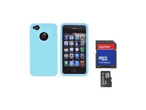Oem Rearth Combo W/Apple Iphone 4s Ringke Sky Blue Rubbery Silicone Case & 8gb Micro SDHC Memory Card W/SD Card Adapter Oem Rearth Combo W/Apple Iphone 4s Ringke Sky Blue Rubbery Silicone Case & 8gb Micro SDHC Memory Card W/SD Card Adapter