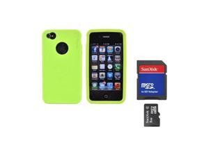 Oem Rearth Combo W/Apple Iphone 4s Ringke Lime Green Rubbery Silicone Case & 8gb Micro SDHC Memory Card W/SD Card Adapter Oem Rearth Combo W/Apple Iphone 4s Ringke Lime Green Rubbery Silicone Case & 8gb Micro SDHC Memory Card W/SD Card Adapter