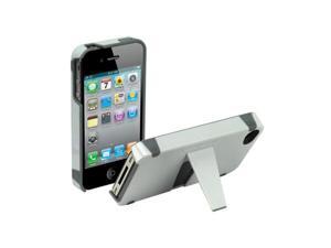 Oem Scosche Kickback Apple Iphone 4 Hard Plastic Case Snap On Cover W/ Kickstand, Ip4kg - Gray Oem Scosche Kickback Apple Iphone 4 Hard Plastic Case Snap On Cover W/ Kickstand, Ip4kg - Gray