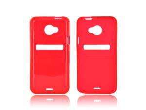 HTC EVO 4g LTE Crystal Rubbery Feel Silicone Skin Case Cover - Red HTC EVO 4g LTE Crystal Rubbery Feel Silicone Skin Case Cover - Red