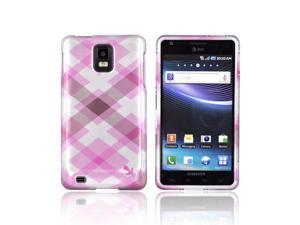 Slim & Protective Hard Case for Samsung Infuse i997 - Pink / Silver Plaid Slim & Protective Hard Case for Samsung Infuse i997 - Pink / Silver Plaid