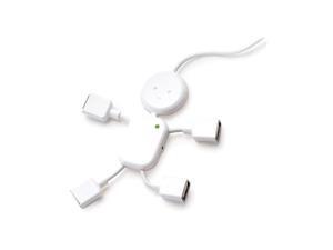 Oem Kikkerland Hubman 4-way USB Hub, Us006 - White Oem Kikkerland Hubman 4-way USB Hub, Us006 - White